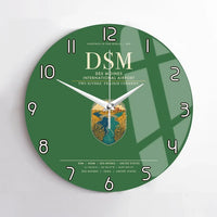 Thumbnail for Des Moines International Airport (DSM) design on green no frame wall clock