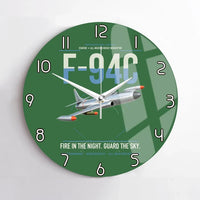 Thumbnail for F-94C Starfire design on green no frame wall clock