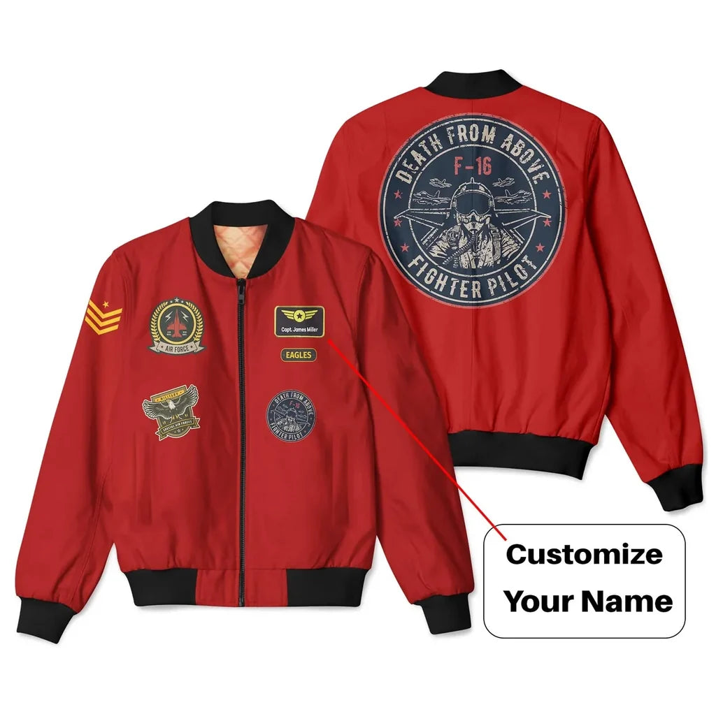 Customisable Mixed Patches Project 3D Bomber Jacket - view 9
