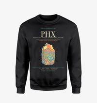 Thumbnail for Phoenix Sky Harbor International Airport PHX Sweatshirt - Black