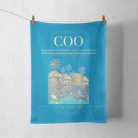 Thumbnail for Cadjehoun Airport (COO) design on turquoise towel
