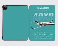 Thumbnail for Bombardier Learjet 40XR design on turquoise ipad tablet case