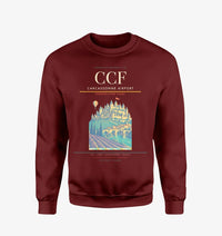 Thumbnail for Carcassonne Airport CCF Sweatshirt - Wine Red