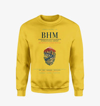 Thumbnail for Birmingham-Shuttlesworth International Airport (BHM) design on yellow sweatshirt