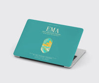 Thumbnail for East Midlands Airport (EMA) design on turquoise MacBook case