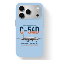 Thumbnail for C-54D Skymaster design on light blue magsafe iphone case, for iPhone 17 Pro