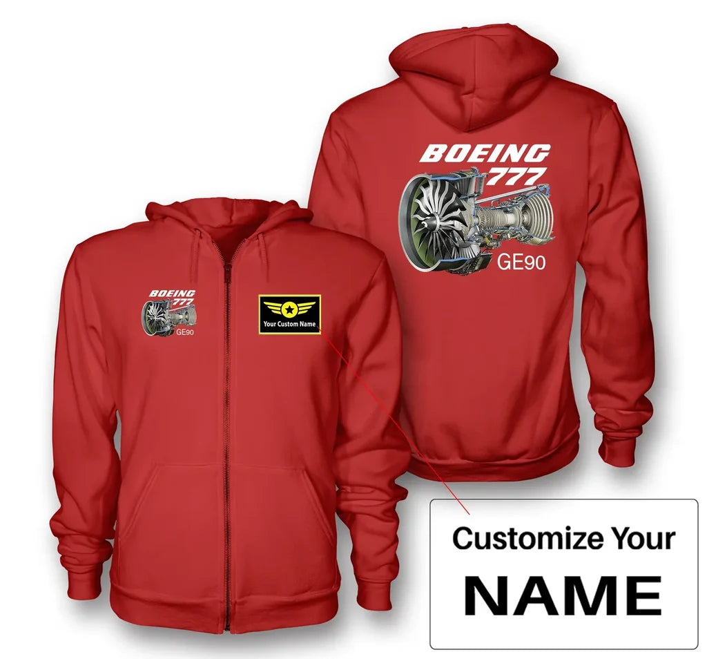 Customisable Boeing 777 Hoodie - view 9