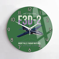 Thumbnail for F3D-2 Skyknight design on green no frame wall clock
