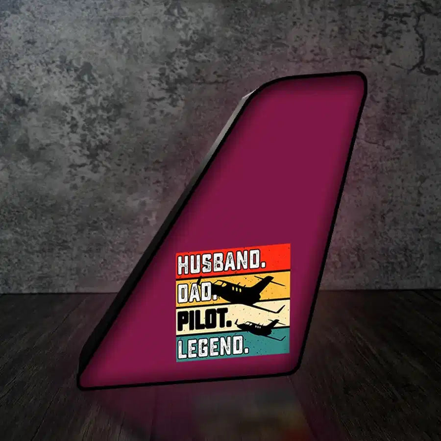Husband & Dad & Pilot 3D Lamp - view 9