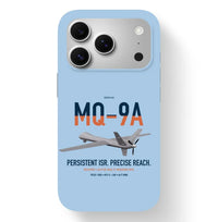 Thumbnail for MQ-9A Reaper design on light blue magsafe iphone case, for iPhone 17 Pro