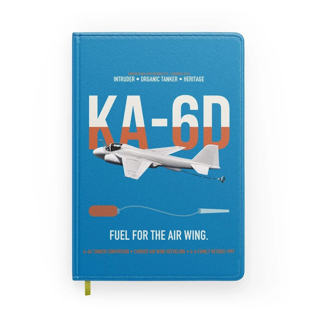 KA-6D Intruder design on turquoise notebook