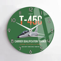 Thumbnail for T-45C Goshawk design on green no frame wall clock