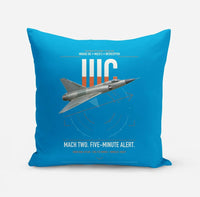 Thumbnail for Dassault Mirage IIIC design on turquoise pillow