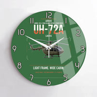 Thumbnail for Airbus UH-72A Lakota design on green no frame wall clock