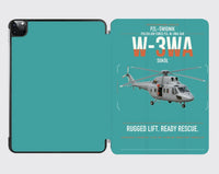 Thumbnail for PZL-Świdnik W-3WA Sokół design on turquoise ipad tablet case