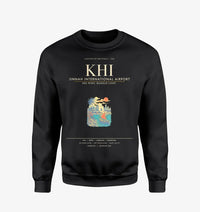 Thumbnail for Jinnah International Airport Karachi KHI Sweatshirt - Black