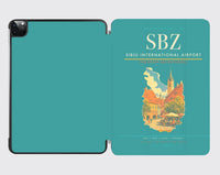 Thumbnail for Sibiu International Airport (SBZ) design on turquoise ipad tablet case