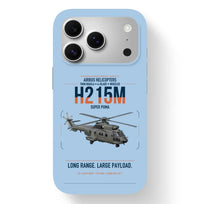 Thumbnail for Airbus H215M design on light blue magsafe iphone case, for iPhone 17 Pro
