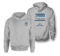 Thumbnail for Beechcraft 1900D design on light gray hoodie