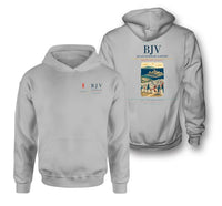Thumbnail for Milas-Bodrum Airport (BJV) design on light gray double-side hoodie