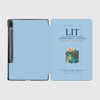 Thumbnail for Bill and Hillary Clinton National Airport (LIT) design on light blue samsung tablet tablet case