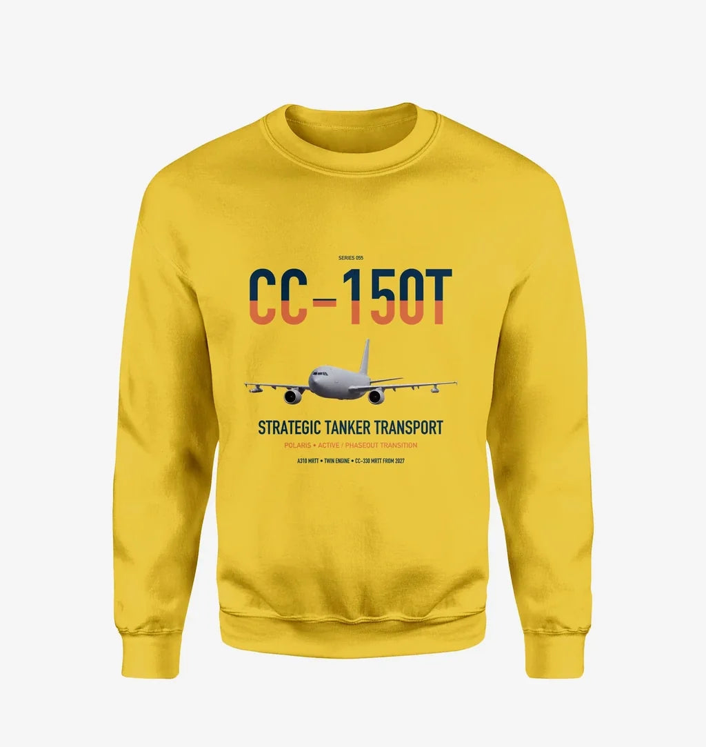 Airbus CC-150T Polaris design on yellow sweatshirt