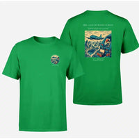 Thumbnail for VINTAGE G4293 - The Cave Of Winds Survey - Double-Side T-Shirt design on green double side t shirt