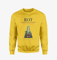 Thumbnail for Rotorua Regional Airport (ROT) design on yellow sweatshirt