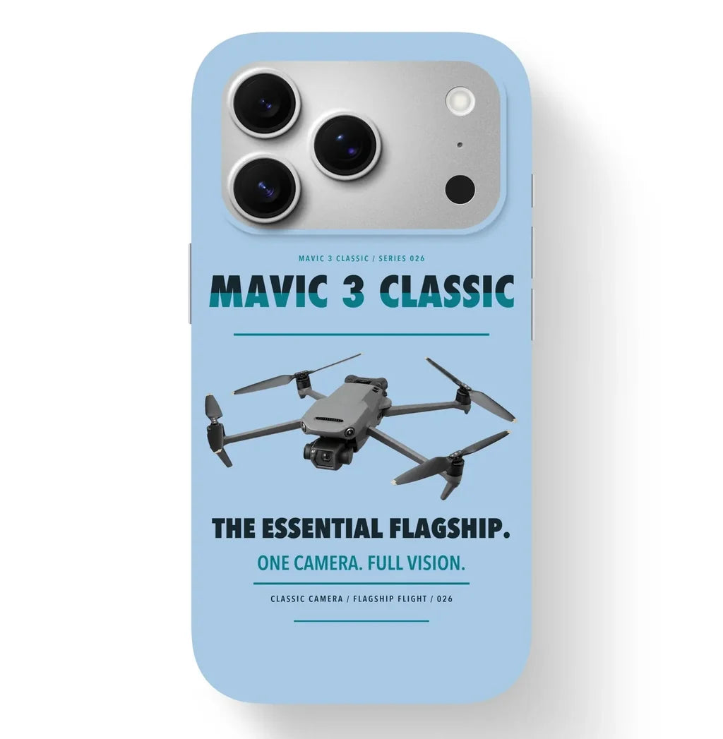 DJI Mavic 3 Classic Case design on light blue iphone case