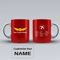 Thumbnail for Customisable Aviation Alphabet Mug - view 9