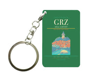 Thumbnail for Graz Airport (GRZ) design on green key chain