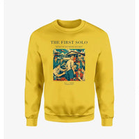 Thumbnail for VINTAGE G4144 - The First Solo - Designed Sweatshirts design on yellow