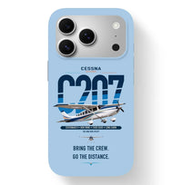 Thumbnail for Cessna T207A Stationair 8 design on light blue magsafe iphone case, for iPhone 17 Pro