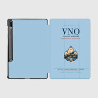 Thumbnail for Vilnius Airport (VNO) design on light blue samsung tablet tablet case