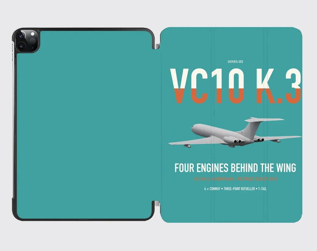 Vickers VC10 K.3 design on turquoise ipad tablet case
