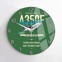 Thumbnail for Airbus A350F design on green no frame wall clock