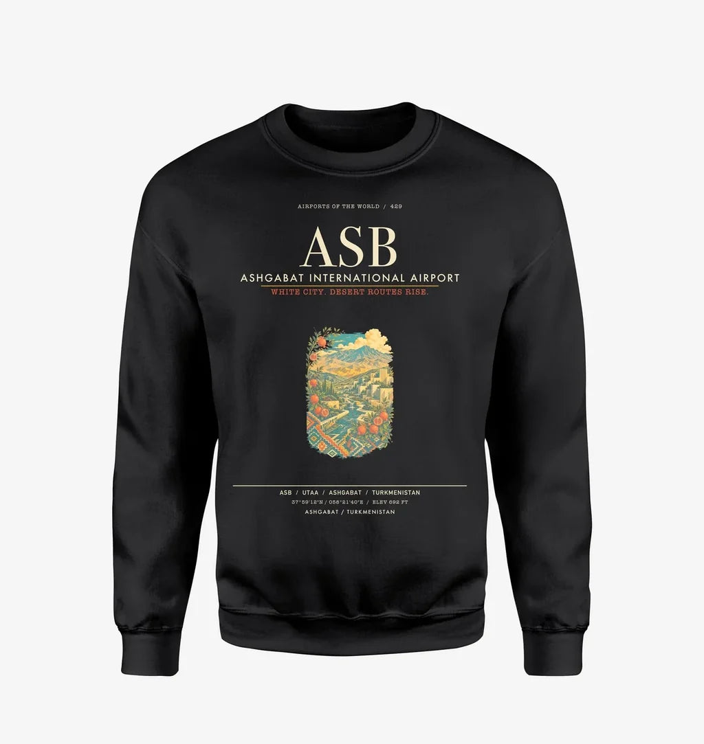Ashgabat International Airport ASB Sweatshirt - Black