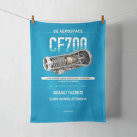 Thumbnail for CF700 design on turquoise towel