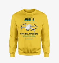 Thumbnail for DJI Mini 2 design on yellow sweatshirt