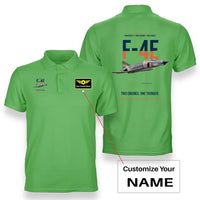Thumbnail for F-4E PHANTOM II design on light green polo with custom name badge