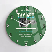 Thumbnail for TAY 650 design on green no frame wall clock