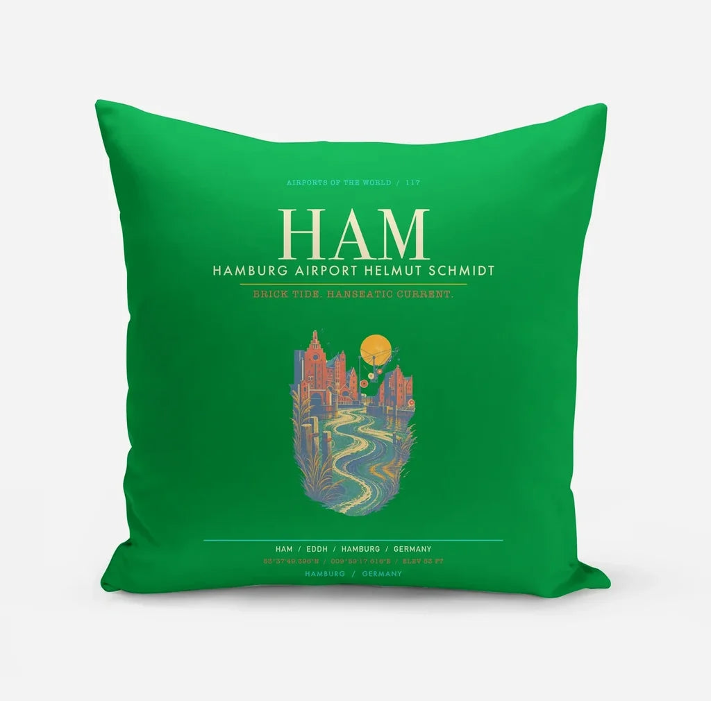 Hamburg Airport Helmut Schmidt HAM - Elbe Brick Tide Signal - Green