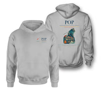 Thumbnail for Gregorio Luperón International Airport (POP) design on light gray double-side hoodie