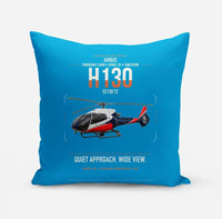 Thumbnail for Airbus H130 design on turquoise pillow