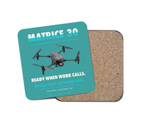 Thumbnail for DJI Matrice 30 design on turquoise 1 piece coaster