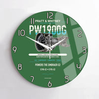 Thumbnail for PW1900G design on green no frame wall clock