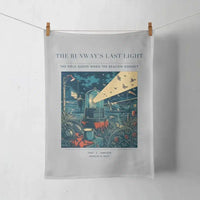 Thumbnail for VINTAGE G4425 - The Runway's Last Light - Designed Towels design on lightgray