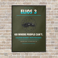 Thumbnail for Flyability Elios 3 vertical canvas print - framed - green army background