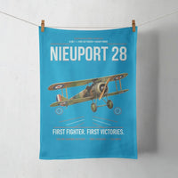 Thumbnail for Nieuport 28C.1 design on turquoise towel
