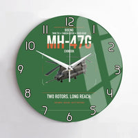 Thumbnail for Boeing MH-47G Chinook design on green no frame wall clock